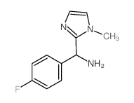 C-(4-FLUORO-PHENYL)-C-(1-METHYL-1H-IMIDAZOL-2-YL)-METHYLAMINE structure