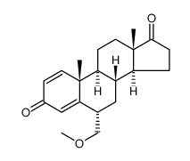 6α-(甲氧甲基)和雄甾烯-1,4-二烯-3,17-二酮结构式