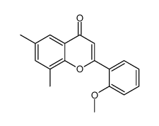 2-(2-methoxyphenyl)-6,8-dimethylchromen-4-one Structure