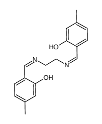 bis-(4-methyl-salicylidene)-ethylenediamine结构式