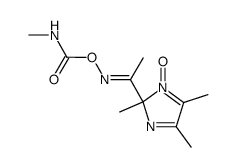 2-(1-methylaminocarbonyloxyiminoethyl)-2,4,5-trimethyl-2H-imidazole 1-oxide Structure