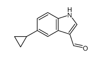 5-cyclopropyl-1H-indole-3-carbaldehyde Structure