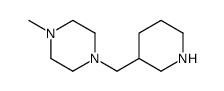 1-methyl-4-(piperidin-3-ylmethyl)piperazine结构式