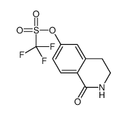 (1-oxo-3,4-dihydro-2H-isoquinolin-6-yl) trifluoromethanesulfonate结构式