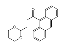 9-[3-(1,3-DIOXAN-2-YL)PROPIONYL]ANTHRACENE Structure