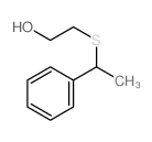 Ethanol,2-[(1-phenylethyl)thio]- Structure