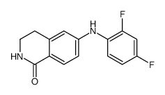 6-(2,4-difluoroanilino)-3,4-dihydro-2H-isoquinolin-1-one Structure