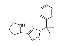 2-(2-phenylpropan-2-yl)-5-[(2R)-pyrrolidin-2-yl]tetrazole Structure