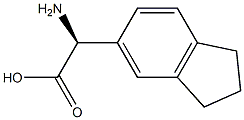 (2S)-2-AMINO-2-INDAN-5-YLACETIC ACID Structure