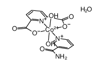 Co(pyridine-2,6-dicarboxylate)(nicotinamide)(H2O)2*H2O结构式