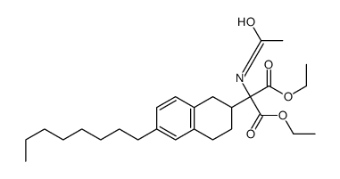 DIETHYL 2-ACETAMIDO-2-(6-OCTYL-1,2,3,4-TETRAHYDRONAPHTHALEN-2-YL)MALONATE图片