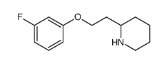 Piperidine, 2-[2-(3-fluorophenoxy)ethyl] Structure