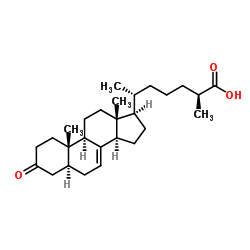 (25S)-δ(7)-dafachronic acid Structure