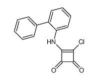 3-chloro-4-(2-phenylanilino)cyclobut-3-ene-1,2-dione结构式