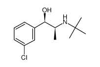 (R*,S*)-3-Chloro-α-[1-[(1,1-dimethylethyl)amino]ethyl]benzenemethanol Structure