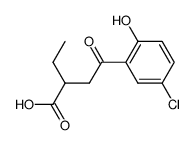 2-ethyl-4-(5-chloro-2-hydroxy-phenyl)-4-oxo-butyric acid Structure