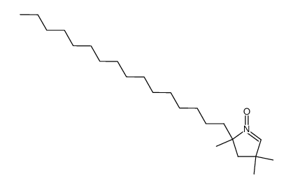 2-Hexadecyl-2,4,4-trimethyl-3,4-dihydro-2H-pyrrole 1-oxide Structure