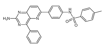 4-phenyl-6-(4-(toluene-4-sulfonamido)phenyl)pyrido[3,2-d]pyrimidin-2-ylamine Structure