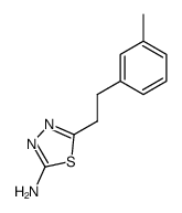 5-(3-methylphenethyl)-1,3,4-thiadiazol-2-amine Structure