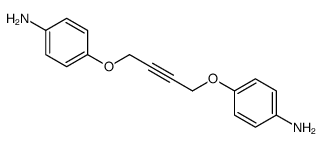 4-[4-(4-aminophenoxy)but-2-ynoxy]aniline Structure