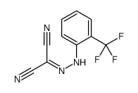 2-[[2-(trifluoromethyl)phenyl]hydrazinylidene]propanedinitrile Structure