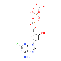 2-chloro-2'-deoxyadenosine triphosphate结构式