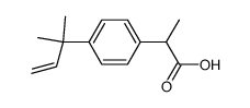 Benzeneacetic acid, 4-(1,1-dimethyl-2-propenyl)--alpha--methyl- (9CI)结构式