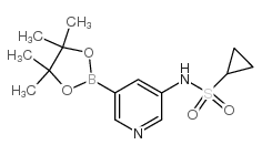 N-(5-(4,4,5,5-TETRAMETHYL-1,3,2-DIOXABOROLAN-2-YL)PYRIDIN-3-YL)CYCLOPROPANESULFONAMIDE structure