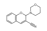 3-Cyano-2-morpholino-2H-chromene Structure