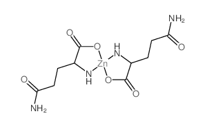 Zinc,bis(L-glutaminato-kN,kO)- (9CI) structure