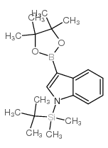 1-(TERT-BUTYLDIMETHYLSILYL)-3-(4,4,5,5-TETRAMETHYL-1,3,2-DIOXABOROLAN-2-YL)-1H-INDOLE Structure