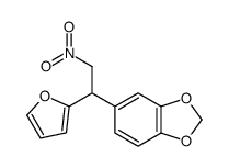 5-[1-(furan-2-yl)-2-nitroethyl]-1,3-benzodioxole结构式