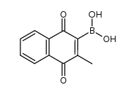 (3-methyl-1,4-dioxo-1,4-dihydronaphthalen-2-yl)boronic acid Structure