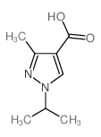 1-ISOPROPYL-3-METHYL-1H-PYRAZOLE-4-CARBOXYLIC ACID Structure