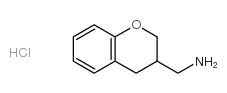 1-(3,4-二氢-2H-色烯-3-基)甲胺盐酸盐结构式