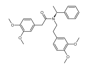 (S)-N-(3,4-dimethoxyphenethyl)-2-(3,4-dimethoxyphenyl)-N-(1-phenylethyl)acetamide Structure