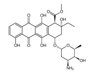 7-O-(3-amino-2,3,6-trideoxy-alpha-hexopyranosyl)-epsilon-isorhodomycinone picture