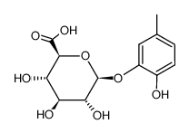 4-Methylbrenzcatechin-2-O-β-D-glucopyranosiduronsaeure Structure