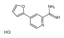 4-(呋喃-2-基)吡啶甲酰胺盐酸盐结构式