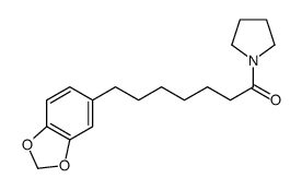 7-(1,3-benzodioxol-5-yl)-1-pyrrolidin-1-ylheptan-1-one Structure