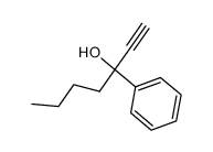 3-phenylhepta-1-yn-3-ol结构式