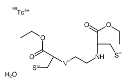 (2R)-3-ethoxy-2-[2-[(1R)-2-ethoxy-2-oxo-1-(sulfidomethyl)ethyl]az anidylethylamino]-3-oxo-propane-1-thiolate, oxotechnetium Structure