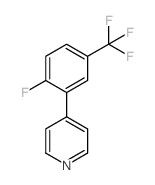 4-[2-fluoro-5-(trifluoromethyl)phenyl]pyridine Structure