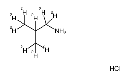 2-Methylpropan-1-amine-d9 hydrochloride Structure