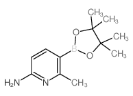 6-Amino-2-methylpyridine-3-boronic acid pinacol ester structure