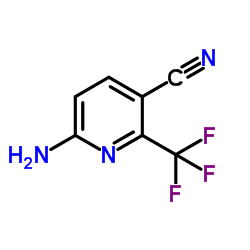 2-Amino-6-(trifluoromethyl)pyridine-5-carbonitrile结构式