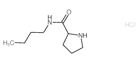 N-Butyl-2-pyrrolidinecarboxamide hydrochloride Structure