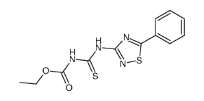 1-ethoxycarbonyl-3-(5'-phenyl-1',2',4' -thiadiazol-3'-yl)thiourea Structure