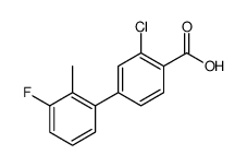 2-chloro-4-(3-fluoro-2-methylphenyl)benzoic acid结构式