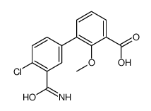 3-(3-carbamoyl-4-chlorophenyl)-2-methoxybenzoic acid Structure